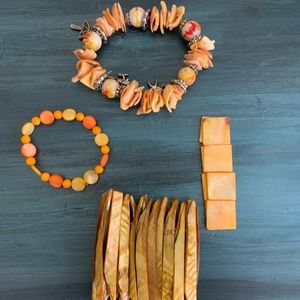 Orange Shell Jewelry